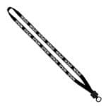 1/2" Cotton Lanyard with Plastic Clamshell & O-Ring - 2