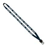 1/2" Cotton Lanyard with Plastic Clamshell & O-Ring - 7