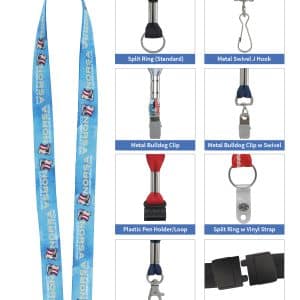 1/2" Fine-Print Lanyard