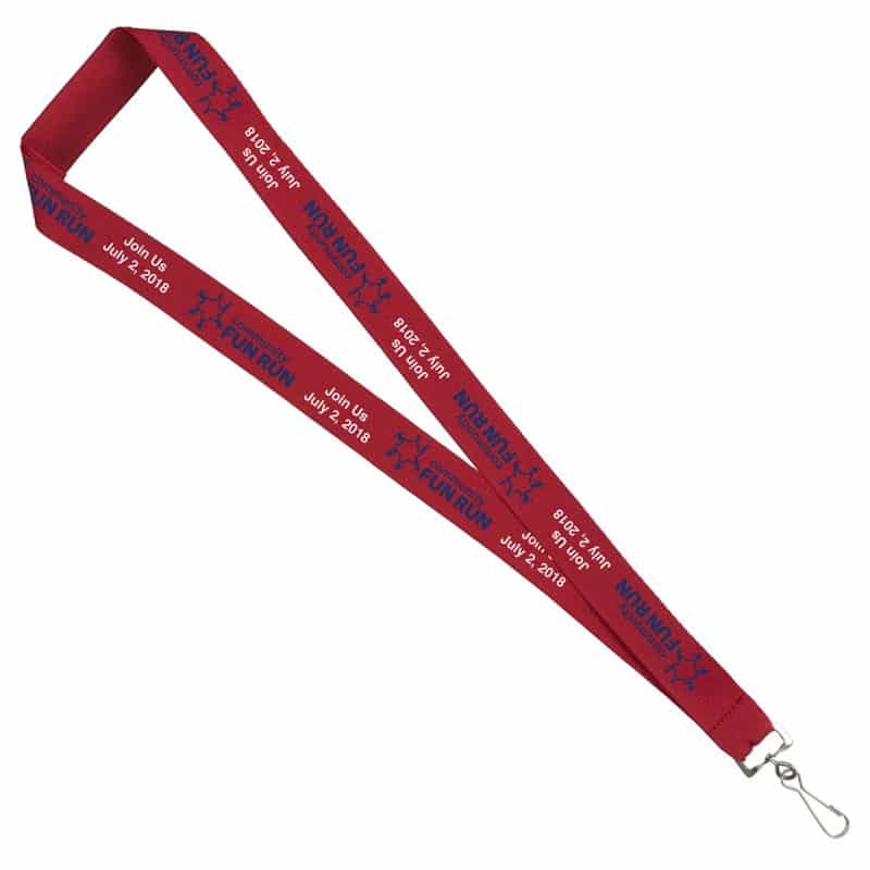 "Auburn" 1" Overseas Silkscreen Lanyard - 2