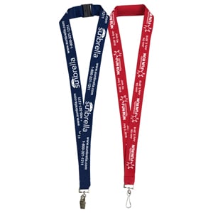 "Auburn" 1" Overseas Silkscreen Lanyard