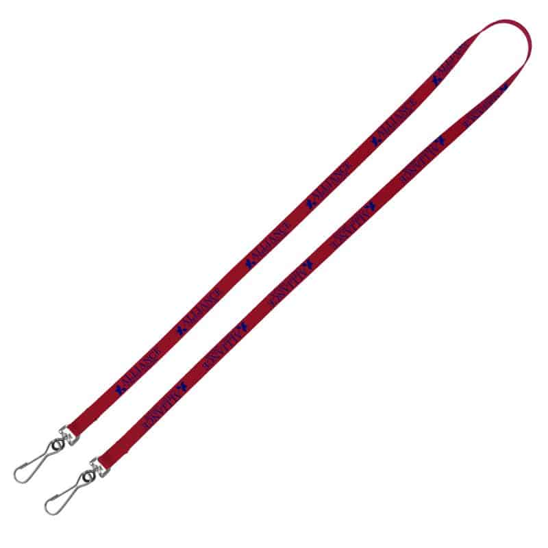 "Culver" 3/4" Width Dual Attachment Silkscreen Polyester Lanyard - 8