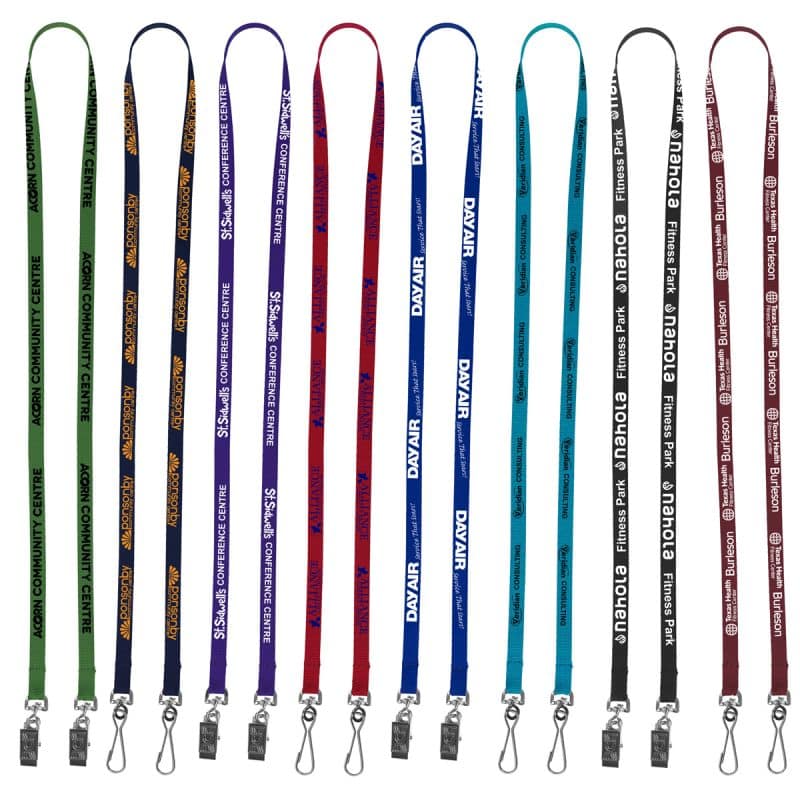 "Culver" 3/4" Width Dual Attachment Silkscreen Polyester Lanyard