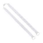 IMPORT Rush 1" Dye-Sublimated 2-Ended Lanyard with Dual Sewn Silver Metal Crimp & Split-Ring - 1