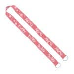 IMPORT Rush 1" Dye-Sublimated 2-Ended Lanyard with Dual Sewn Silver Metal Crimp & Split-Ring - 2