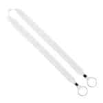 IMPORT Rush 1" Dye-Sublimated 2-Ended Lanyard with Dual Silver Metal Crimp & Split-Ring - 1