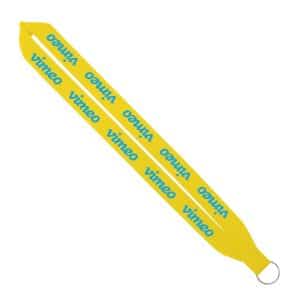 IMPORT Rush 1" Polyester Lanyard with Sewn Silver Split-Ring