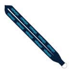 IMPORT Rush 1" Polyester Lanyard with Sewn Silver Split-Ring - 8