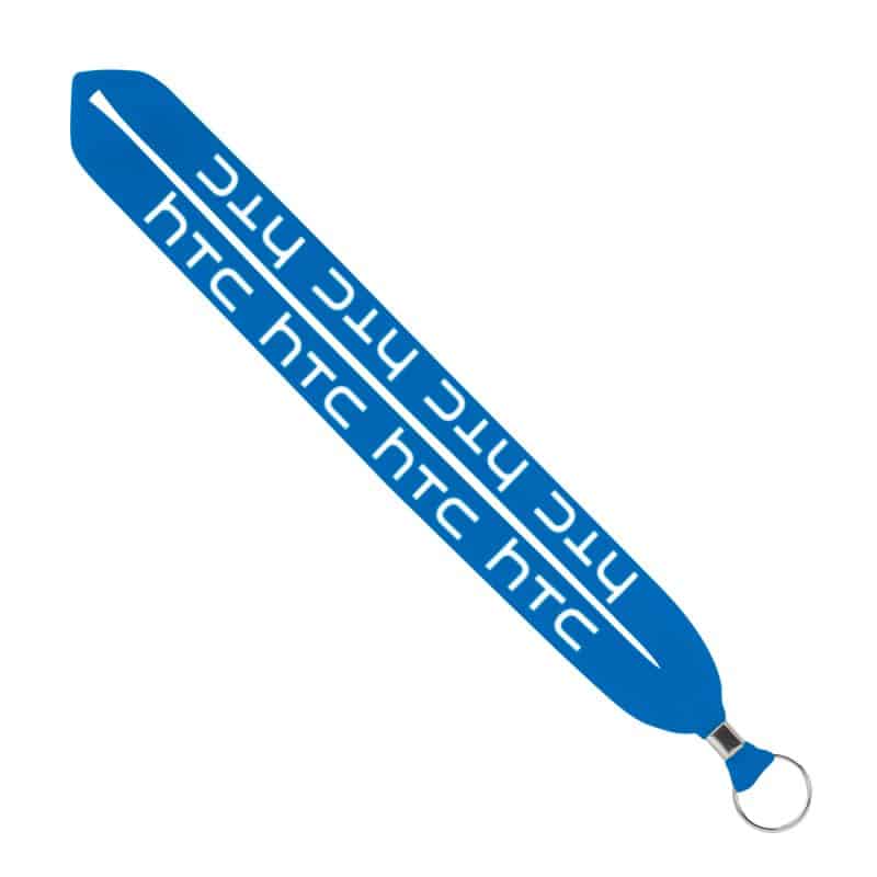 IMPORT Rush 1" Polyester Lanyard with Silver Crimp & Split-Ring - 4