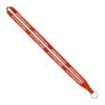 IMPORT Rush 1/2" Polyester Lanyard with Sewn Silver Metal Split-Ring - 5