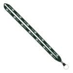 IMPORT Rush 1/2" Polyester Lanyard with Silver Crimp & Split-Ring - 6