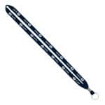IMPORT Rush 1/2" Polyester Lanyard with Silver Crimp & Split-Ring - 8