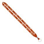 IMPORT Rush 1/2" Polyester Lanyard with Silver Crimp & Split-Ring - 9