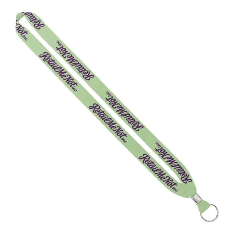 IMPORT Rush 3/4" Dye-Sublimated Lanyard with Silver Crimp & Split-Ring - 3