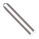 IMPORT Rush 3/4" Polyester 2-Ended Lanyard with Dual Sewn Silver Metal Split-Ring - 6