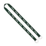 IMPORT Rush 3/4" Polyester 2-Ended Lanyard with Dual Sewn Silver Metal Split-Ring - 7