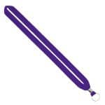 IMPORT Rush 3/4" Polyester Lanyard with Silver Crimp & Split-Ring - 1