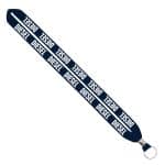 IMPORT Rush 3/4" Polyester Lanyard with Silver Crimp & Split-Ring - 9