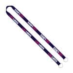 IMPORT Rush 5/8" Dye-Sublimated 2-Ended Lanyard with Dual Sewn Silver Metal Split-Ring - 2