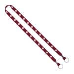 IMPORT Rush 5/8" Polyester 2-Ended Lanyard with Dual Silver Crimps & Split-Rings - 2
