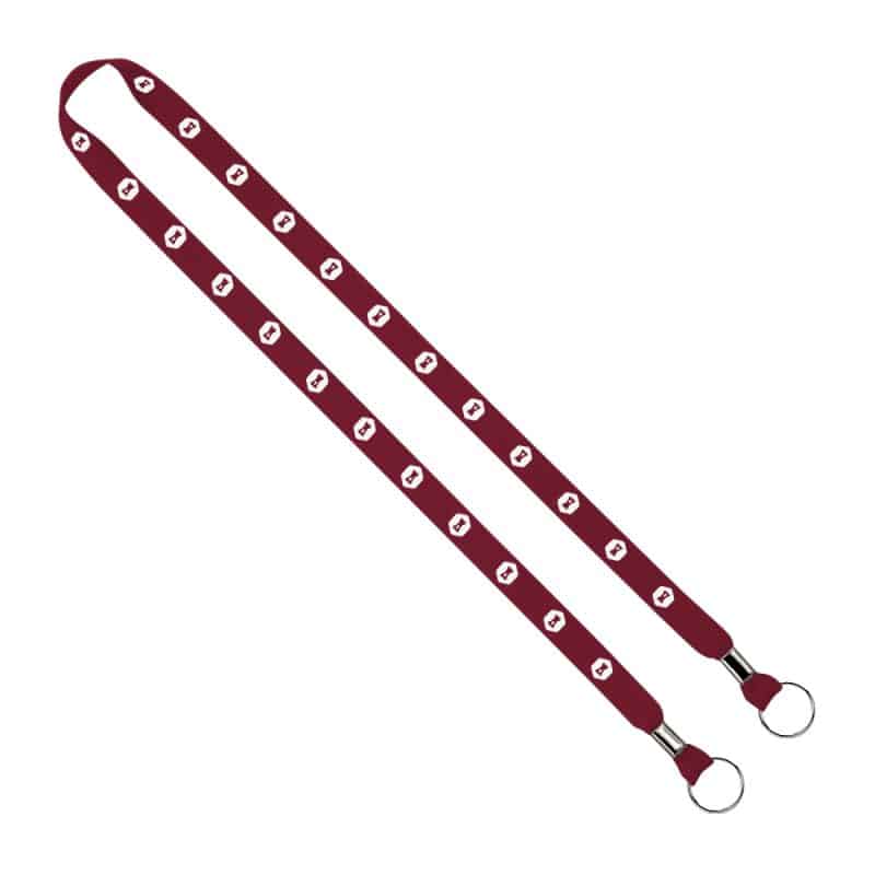 IMPORT Rush 5/8" Polyester 2-Ended Lanyard with Dual Silver Crimps & Split-Rings - 2