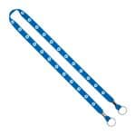 IMPORT Rush 5/8" Polyester 2-Ended Lanyard with Dual Silver Crimps & Split-Rings - 4