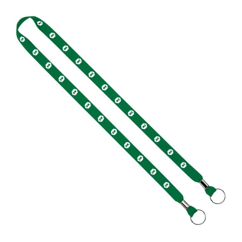 IMPORT Rush 5/8" Polyester 2-Ended Lanyard with Dual Silver Crimps & Split-Rings - 5