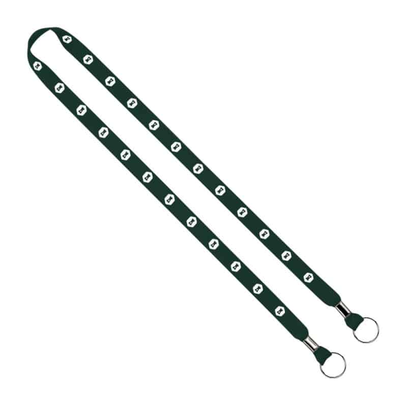 IMPORT Rush 5/8" Polyester 2-Ended Lanyard with Dual Silver Crimps & Split-Rings - 7