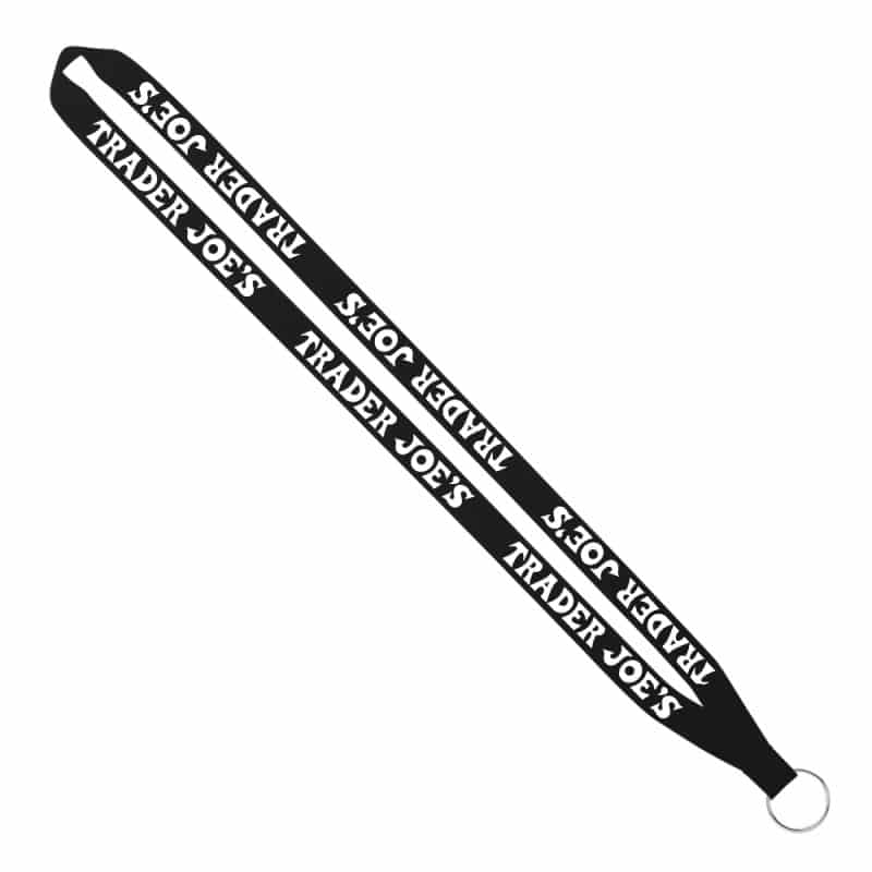 IMPORT Rush 5/8" Polyester Lanyard with Sewn Silver Metal Split-Ring - 2