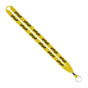 IMPORT Rush 5/8" Polyester Lanyard with Silver Crimp & Split-Ring