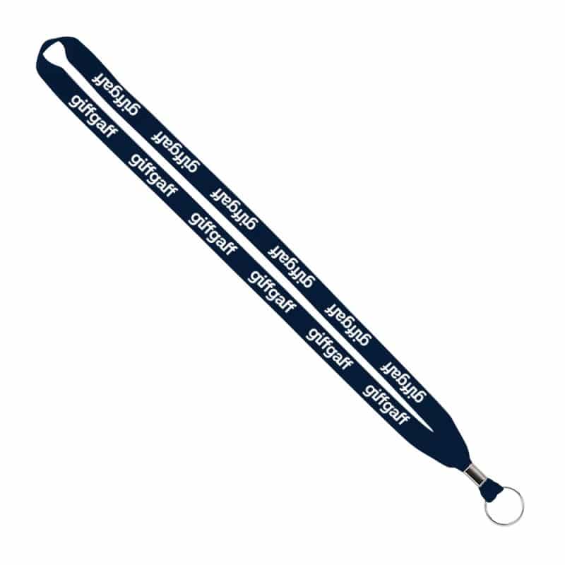 IMPORT Rush 5/8" Polyester Lanyard with Silver Crimp & Split-Ring - 9