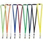 "OWEN" 3/8" Blank Lanyard with Breakaway Safety Release Attachment - Bulldog Clip
