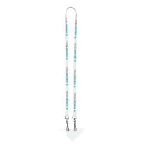 "PALMER" 3/8" Import Air Width Dual Attachment Super Soft Polyester Multi-Color Sublimation Lanyard