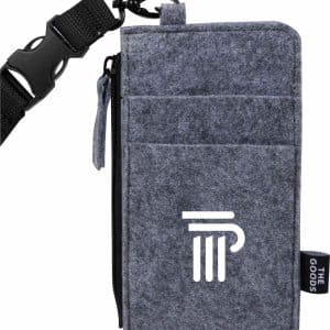 THE GOODS™ Recycled Felt Lanyard Wallet