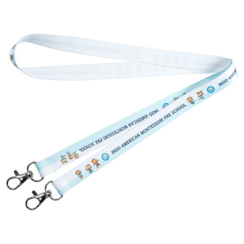 Open Ended Double Clip Full Color Lanyards