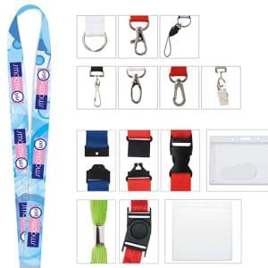 Universal Source® 3/4" Polyester 4 Color Lanyard