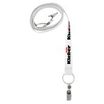 3/4" Screen Printed Dual Attachment Lanyard (QuickShip) 18-24 Days