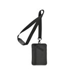 Rally Recycled ID Pouch Lanyard - Black - 1