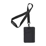 Rally Recycled ID Pouch Lanyard - Black - 2