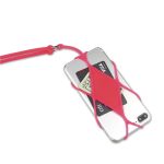 Silicone Adhesive Phone Wallet w/Lanyard - 1