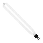1" Cotton Lanyard with Plastic Clamshell & O-Ring - 2