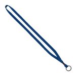 1/2" Cotton Lanyard with Metal Crimp & Split-Ring - 4