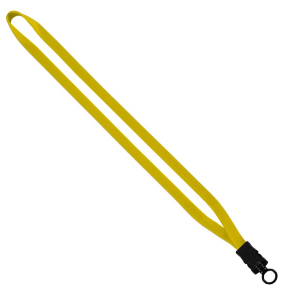 1/2" Cotton Lanyard with Plastic Snap-Buckle Release & O-Ring - 1