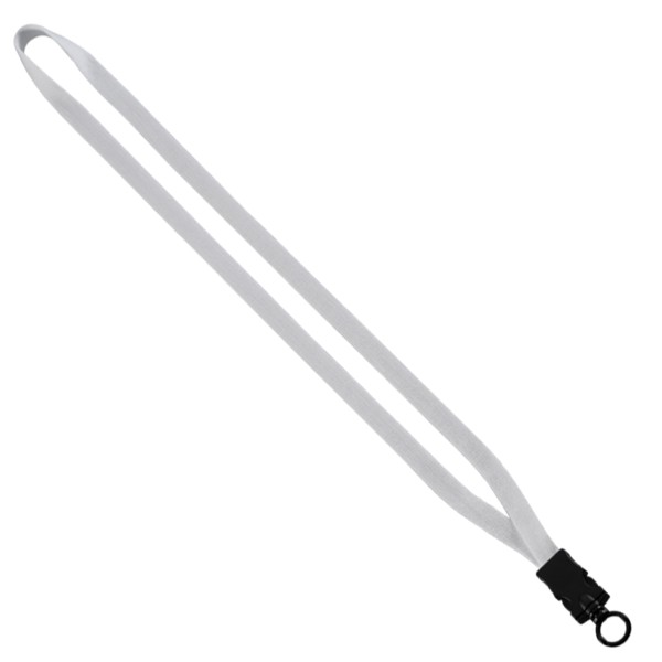 1/2" Cotton Lanyard with Plastic Snap-Buckle Release & O-Ring - 3