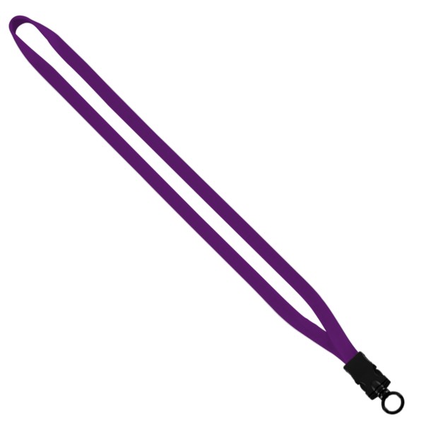 1/2" Cotton Lanyard with Plastic Snap-Buckle Release & O-Ring - 5