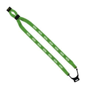 1/2" Double-Thick Cotton Trade Show Lanyard with Plastic Option Y Converter