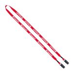 1/2" Polyester Double Bulldog Clip Lanyard - 9