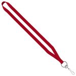 1/2" Polyester Lanyard with Sewn Metal Swivel Snap Hook - 2