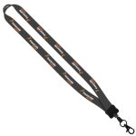 3/4" Dye-Sublimated Stretchy Elastic Lanyard with Plastic Clamshell and Plastic O-Ring - 8