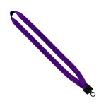 3/4" Smooth Nylon Lanyard with Plastic Clamshell & O-Ring - 1